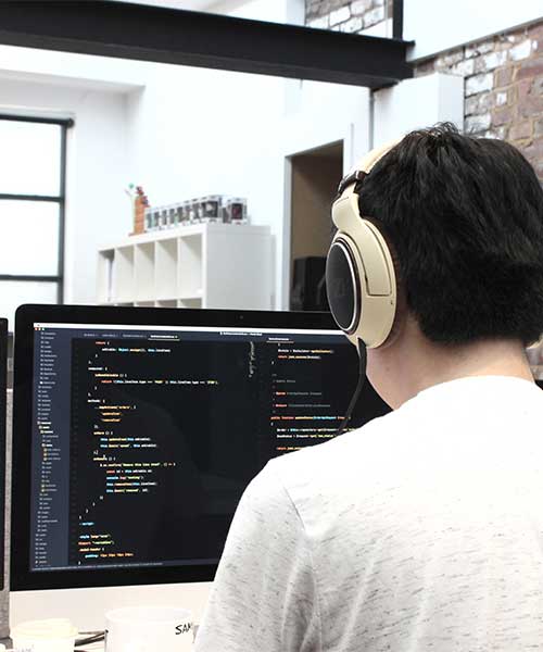 Students attending a software development class in Tuticorin